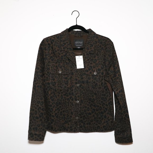 Anthropologie Jackets & Blazers - Anthropologie Sanctuary brown leopard print jacket